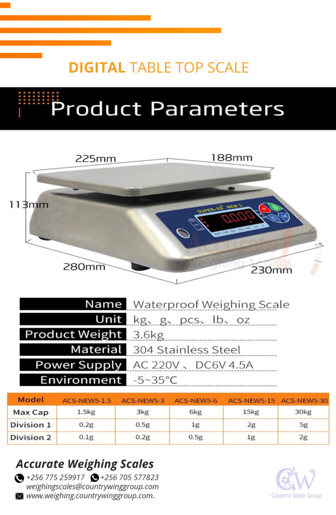 waterproof scale prices