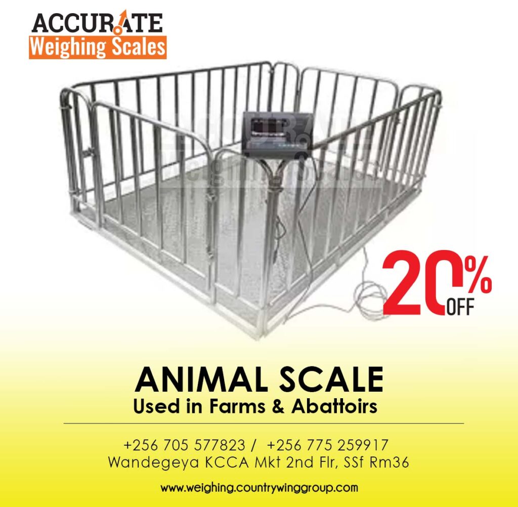 Animal weighing scales